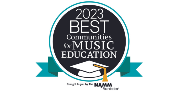 2023 Best Communities for Music Education Graphic