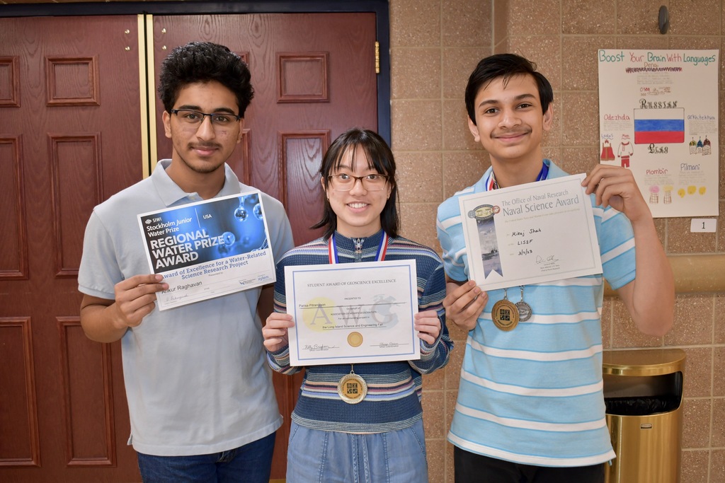 Photo of Special Award winners holding their certificates